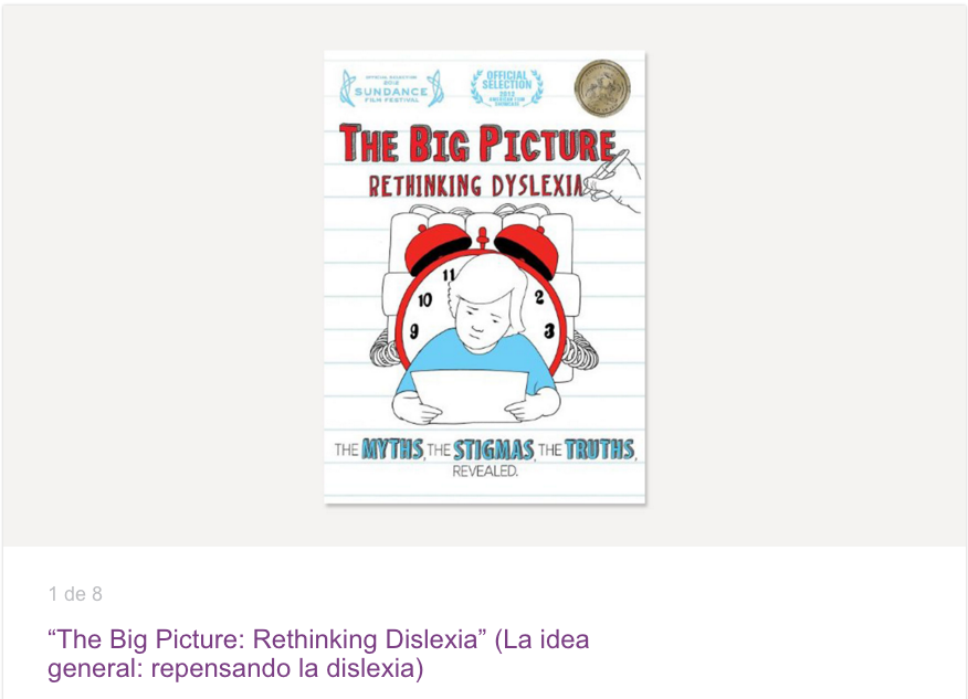 The big picture- rethinking dislexia